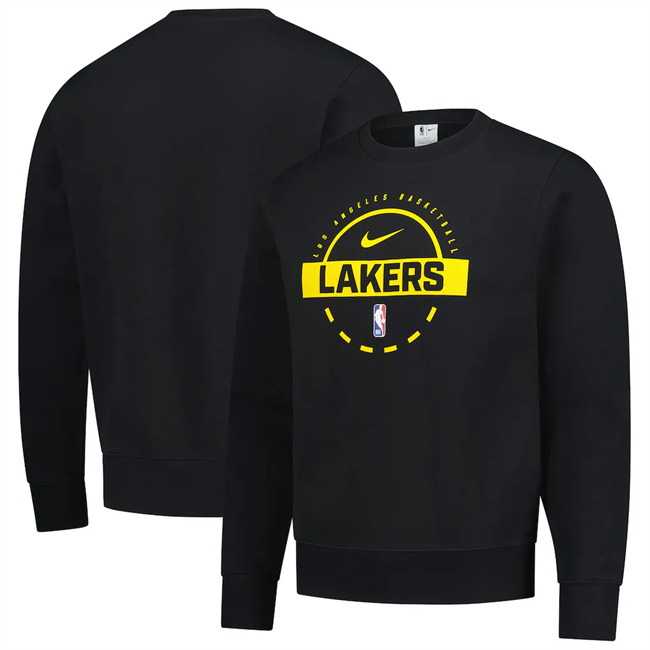 Men's Los Angeles Lakers Black 2025/26 Practice Club Sweatshirt